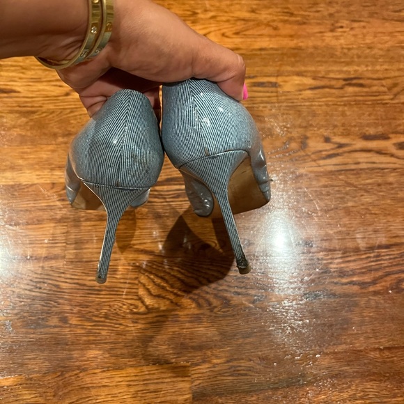Manolo Blahnik Blue Patent Leather BB Pointed Toe Pumps Size 41.5 - Picture 5 of 5